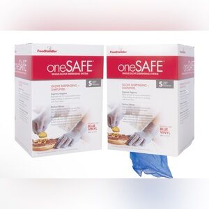 ONESAFE® BLUE VINYL GLOVES Foodhandler Extra Large Clear Powder Free800 per case